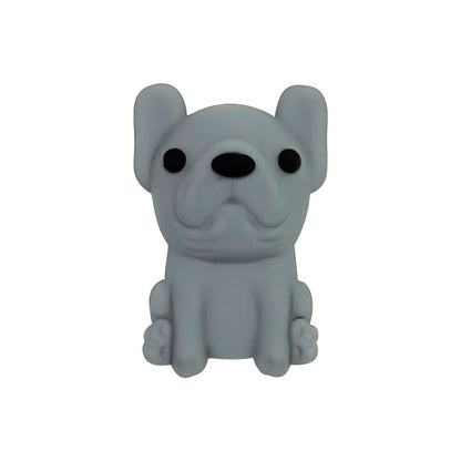 20Pcs Silicone 3D Focal Beads Puppy Sitting Pose 7