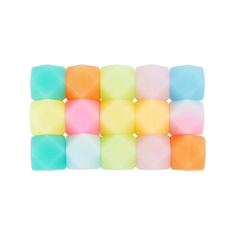 50pcs Glow in Dark Silicone Beads 12mm 14mm 15mm 17mm Multi Color 5