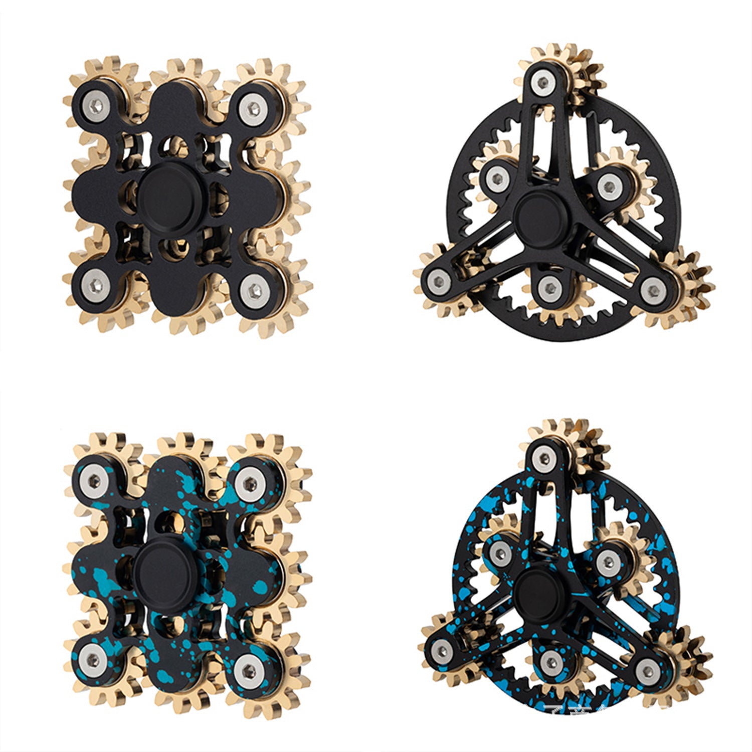 Metal Nine Gear Linkage Finger Gyroscope Fidget Spinner 2