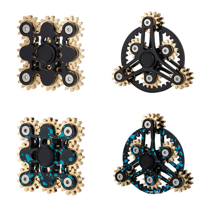 Metal Nine Gear Linkage Finger Gyroscope Fidget Spinner 2