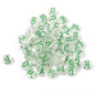 100pcs Letter Acrylic Beads Transparent Candy Color DIY Bracelet Making 25