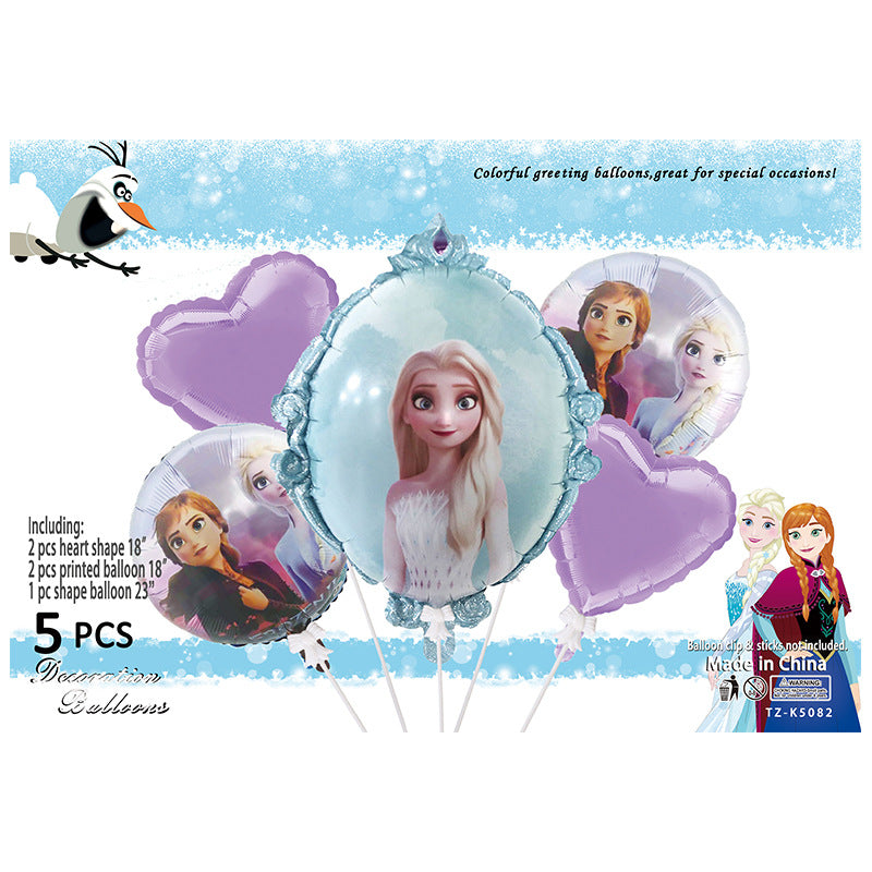 Cartoon Character Foil Balloon Set Kids Party Decoration 2 Sets 16