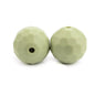 20pcs 12mm 15mm Macaron Polyhedron Silicone Beads Single Color 5