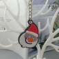 Cartoon Christmas Silicone Keychain Holiday Gift Charm Set 9