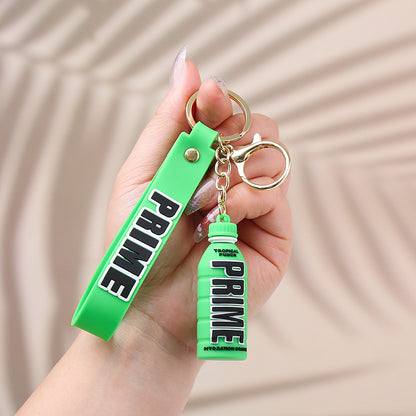 Creative Prime Drink Bottle PVC Keychain Soft Rubber Charm 8