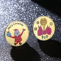 Christmas Santa Claus and Elk Novelty Coin Holiday Gift 5