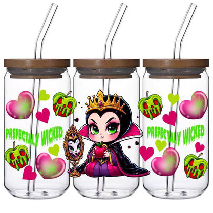 5pcs Custom Uv Dtf Cup Wraps Wholesale Transfer Stickers For 16oz Glass Cup