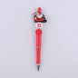 Christmas Silicone Beaded Pens Santa Claus Snowman Tree Holiday Gift 8