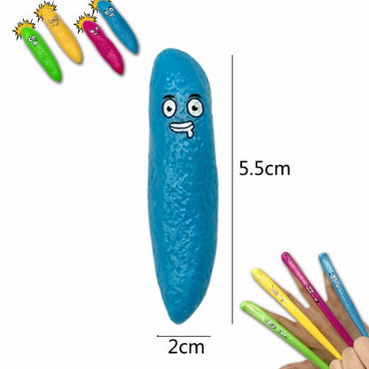 TPR Finger Catapult Sticky Wall Sensory Fidget Toy Random Color 5