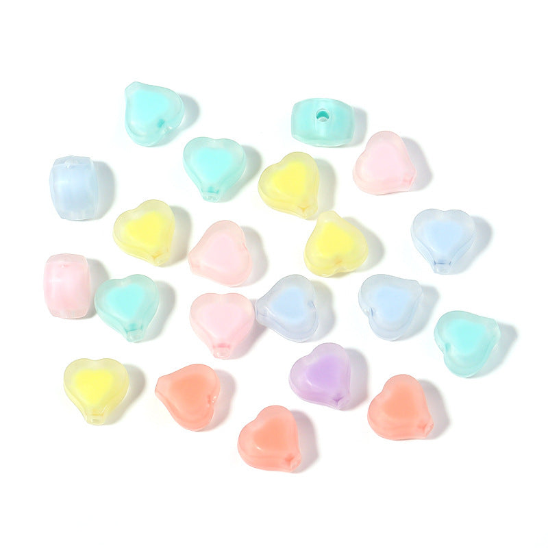 100 Pack Transparent Multi-Style Acrylic Beads Bracelet Accessories 76