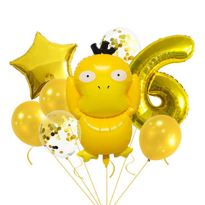 Pocket Monster Duck Foil Balloon Set Party Decoration 20x15cm 19