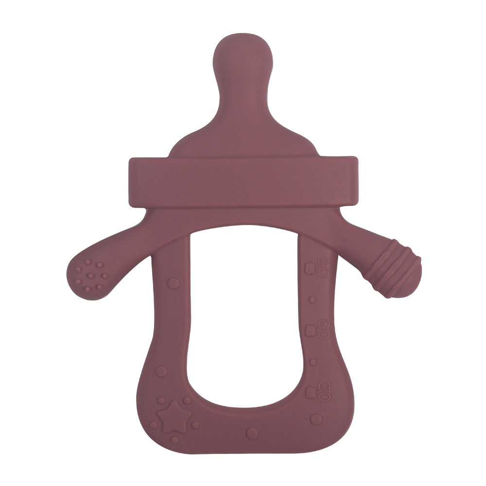 Silicone Baby Teething Toy Bottle Shape for Infant 21