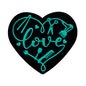 20Pcs Silicone Focal Beads Love Hair Salon Heart Shape with Hair Tool Design 8