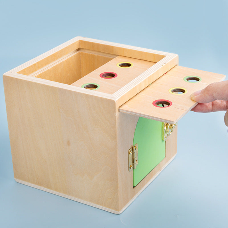 Wooden Fruit Matching Montessori Toys Educational Box for Kids 4
