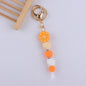 Cartoon Fruit Silicone Bead Keychain Food Charm Variety 11