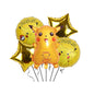 Pikachu Foil Balloon Set Children Birthday Party Decoration 4
