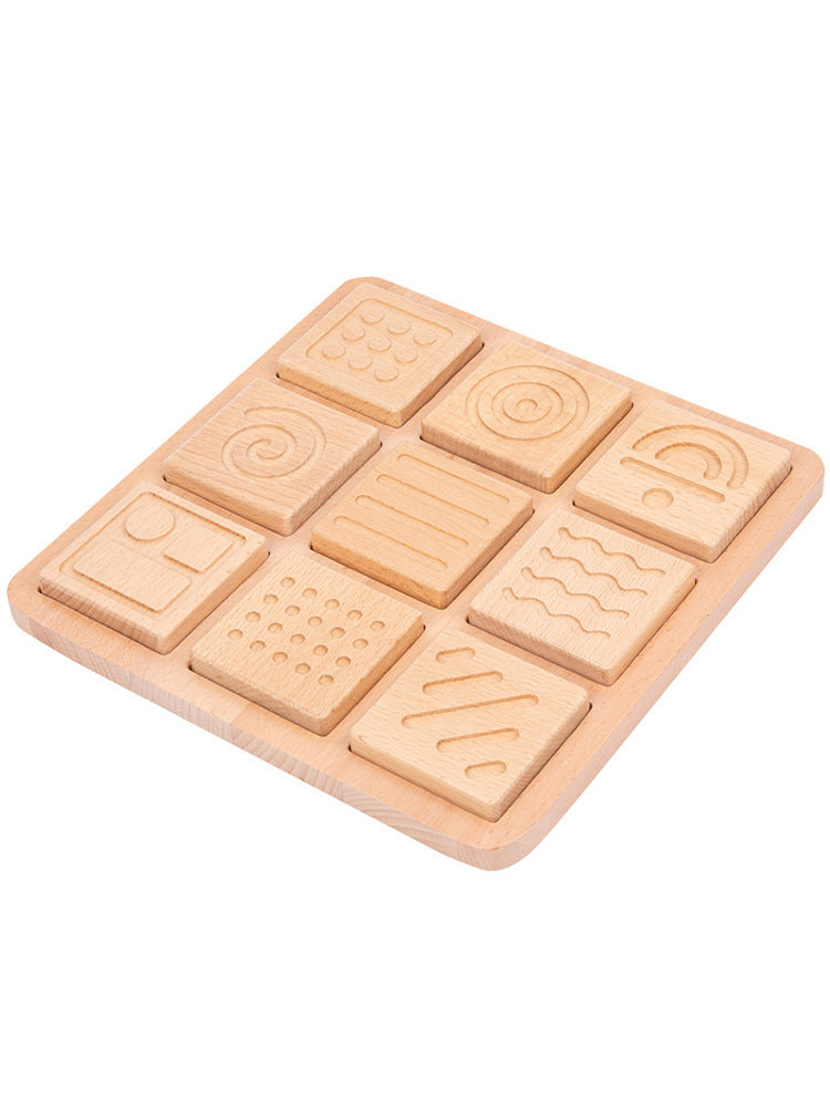 Wooden Memory Board Montessori Toys Sensory Touchpad 7