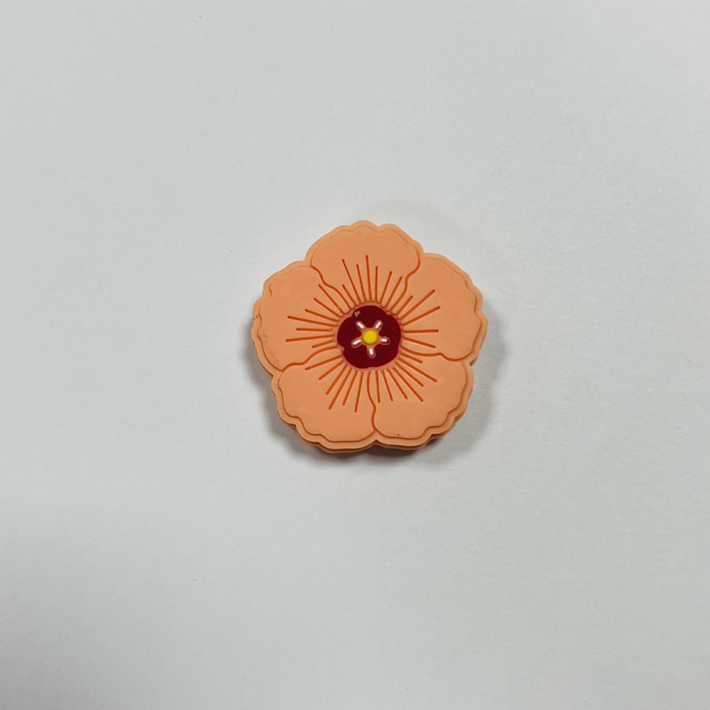 20Pcs Silicone Focal Beads Flower Macaroon Color Design 12