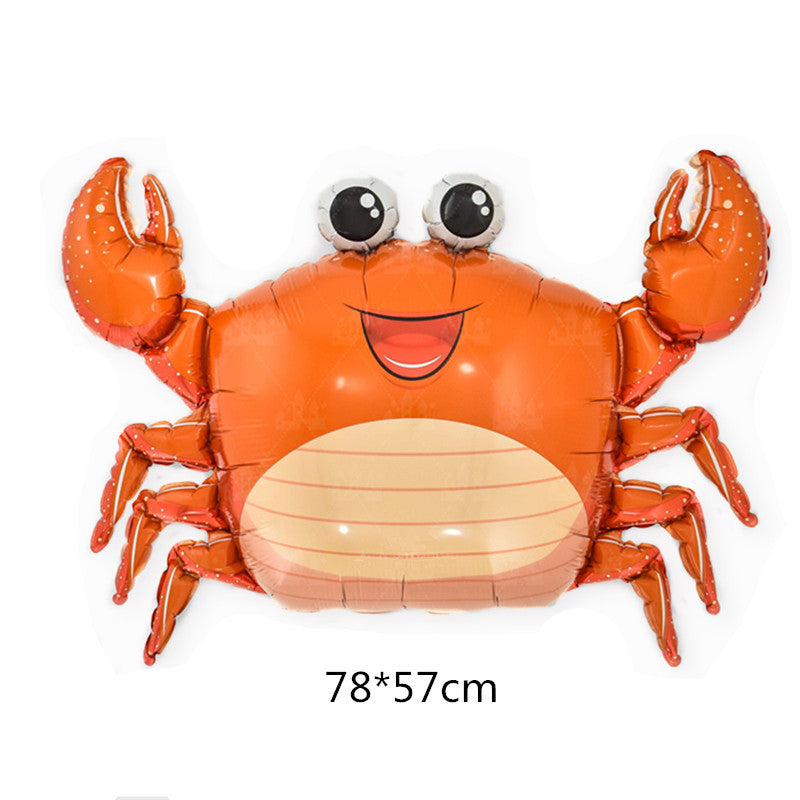 Marine Fish Foil Balloon Set Party Decoration 5pcs 21