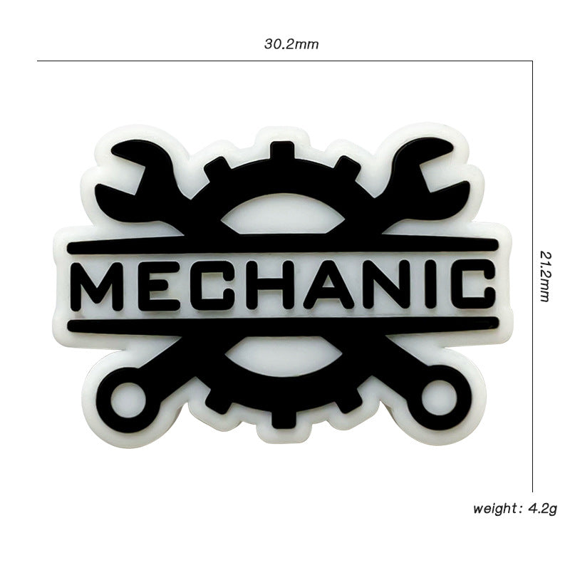 20Pcs Silicone Focal Beads Technician Maintenance With Mechanic Tools Design 3