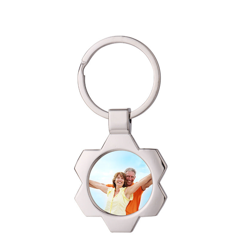 Metal Sublimation Keychain Blank for DIY Photo Customization 7