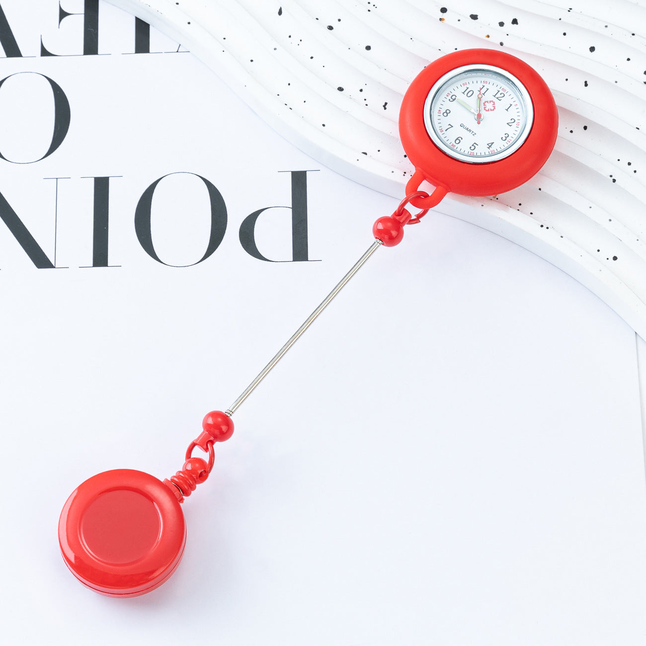 Beadable Glow In The Dark Pocket Watch Silicone DIY Nurse Doctor Gift 8