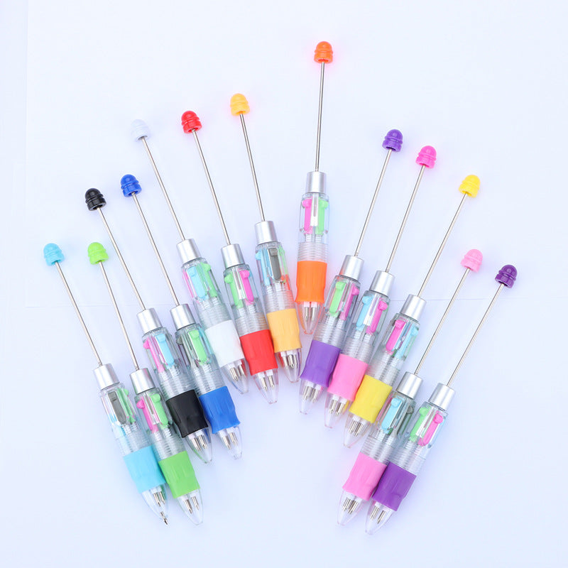 4-Color Beadable Pens DIY Craft Supplies Bullet Type 0.7mm 3