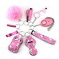 Outdoor Self Defense Alarm Whistle Pompom Keychain 10 Pack 29