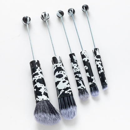 5Pcs Halloween Christmas Beadable Makeup Brush Set DIY Craft Supplies 19