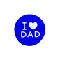 20pcs Silicone Focal Beads I Love Dad Printed Text 8