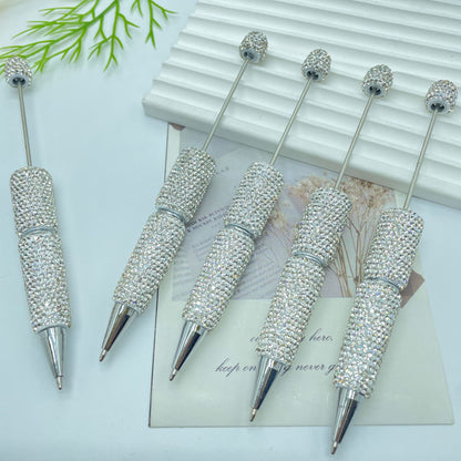 Full Solid Color Rhinestone Beadable Ballpoint Pens DIY Craft Supplies 5