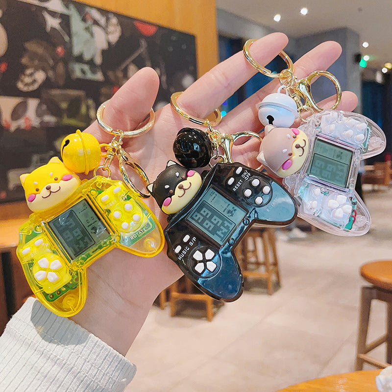 Cartoon Mini Game Machine Plastic Keychain Creative Toy Charm 4