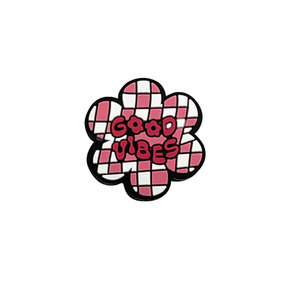 20Pcs Silicone Focal Beads Five Pointed Star Pink 12