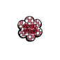 20Pcs Silicone Focal Beads Five Pointed Star Pink 12