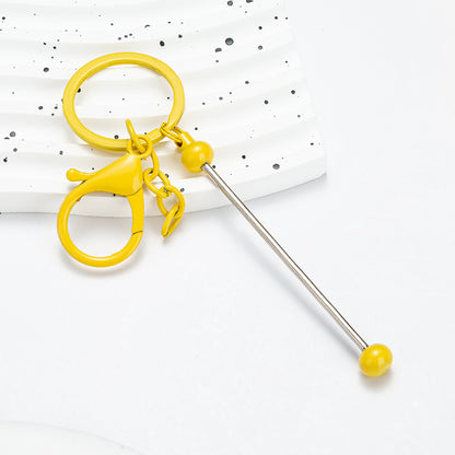 DIY Beadable Keychains Stainless Steel 14.8x3.0cm Craft Supplies 16
