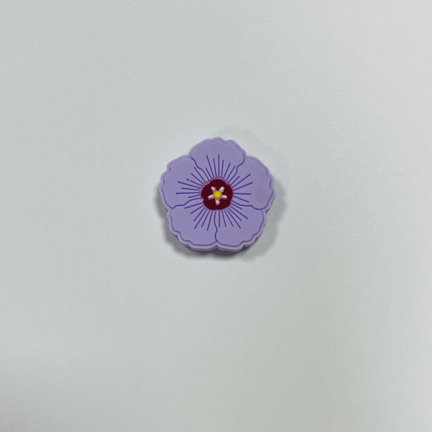20Pcs Silicone Focal Beads Flower Macaroon Color Design 10