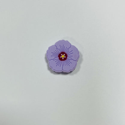20Pcs Silicone Focal Beads Flower Macaroon Color Design 10