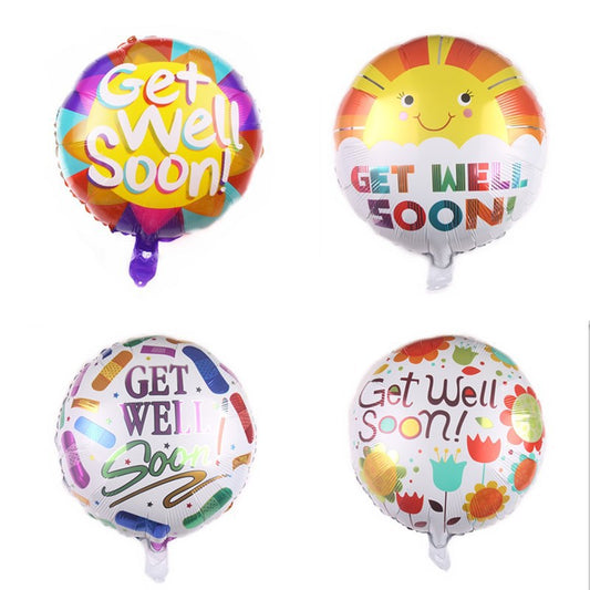 Get Well Soon Foil Balloons 18 Inch Party Decoration 50pcs
