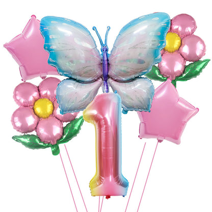 Butterfly Foil Balloon Set Birthday Party Decoration 40 Inch 21