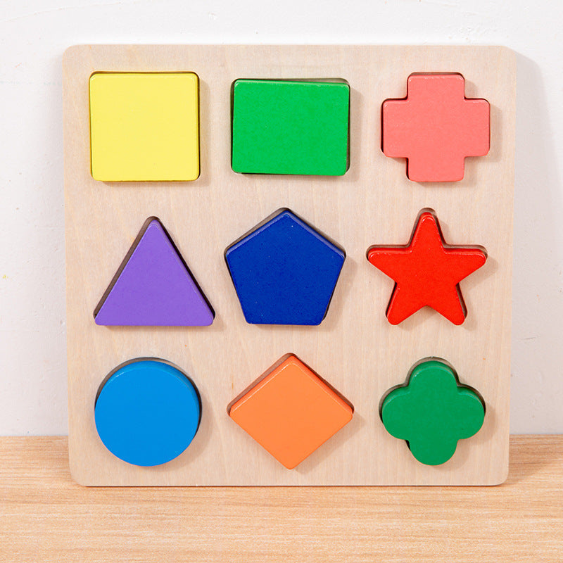 Wooden Shape Sorter Montessori Toys Educational Toy 6