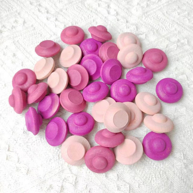 Small Beech Wood Building Blocks Educational Toy 36pcs 20