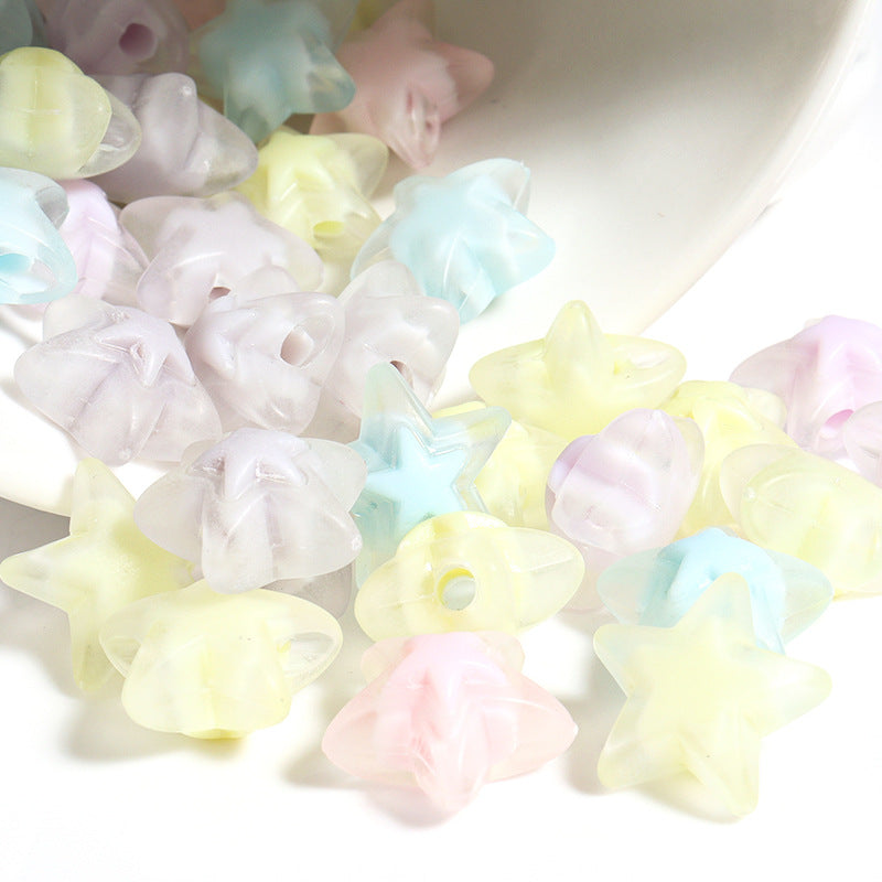 100 Pack Transparent Multi-Style Acrylic Beads Bracelet Accessories 26