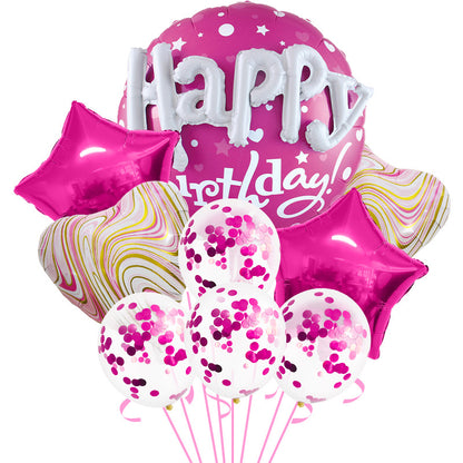 Happy Letter Foil Balloon Set Birthday Party Decoration 22 Inch