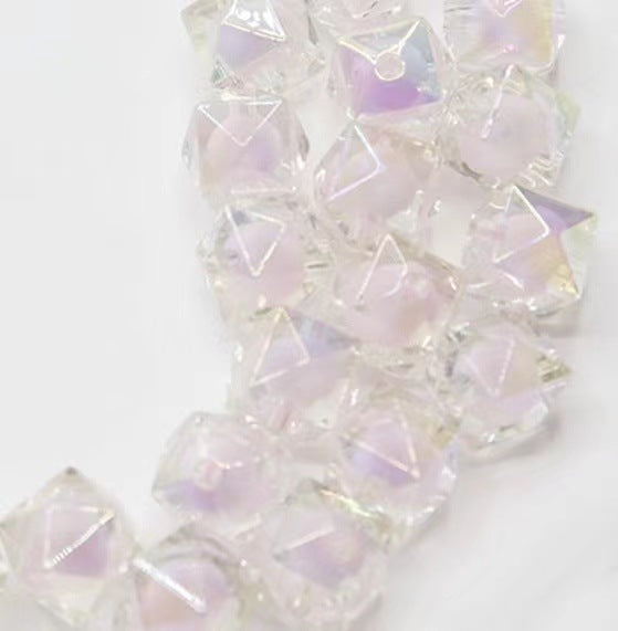 200pcs 16mm Diamond Acrylic Beads Transparent for Jewelry Making 13