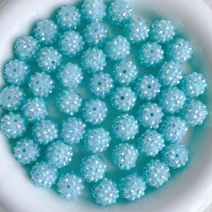 50pcs 14mm Rhinestone Beads Sparkling Decorative Beads 35