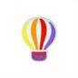 20pcs Silicone Focal Beads Hot Air Balloon Striped Design 7