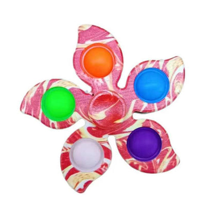 Silicone Pop It Fidget Toy Flower Shape Sensory Toy 9