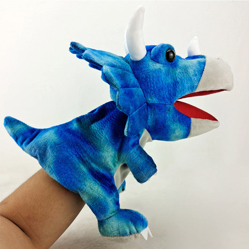 Plush Dinosaur Hand Puppet Soft Toy with Openable Mouth 25cm 10