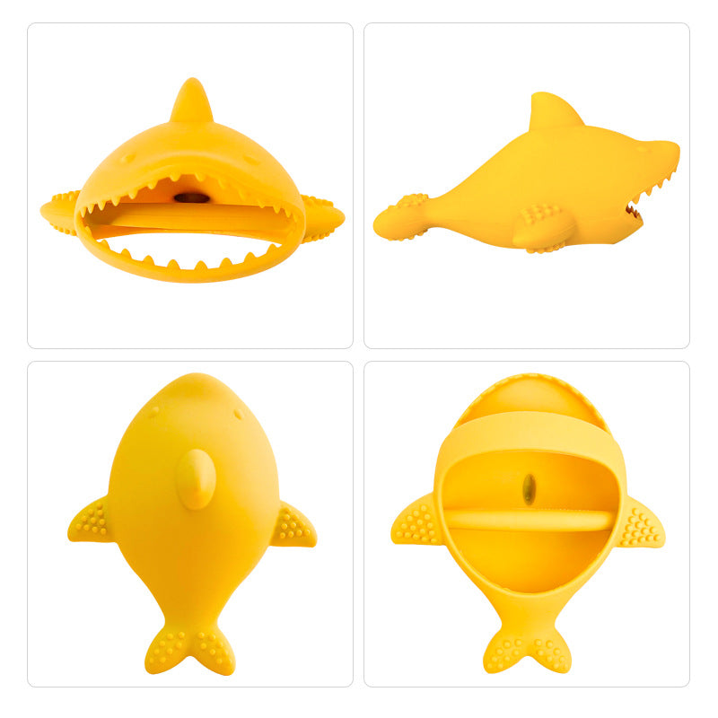 Silicone Shark Baby Teething Toy Handheld Teether for Baby 4