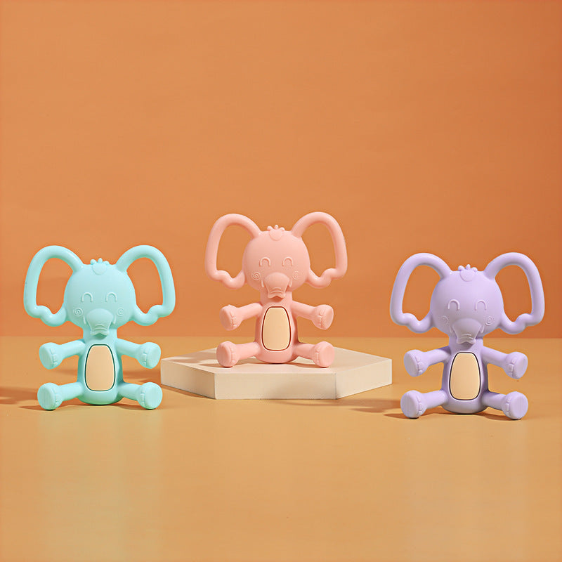 Elephant Silicone Baby Teething Toy 2 Pack 4